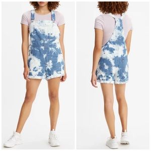 NEW Levi’s Vintage Tie-Dye Shortalls Overalls